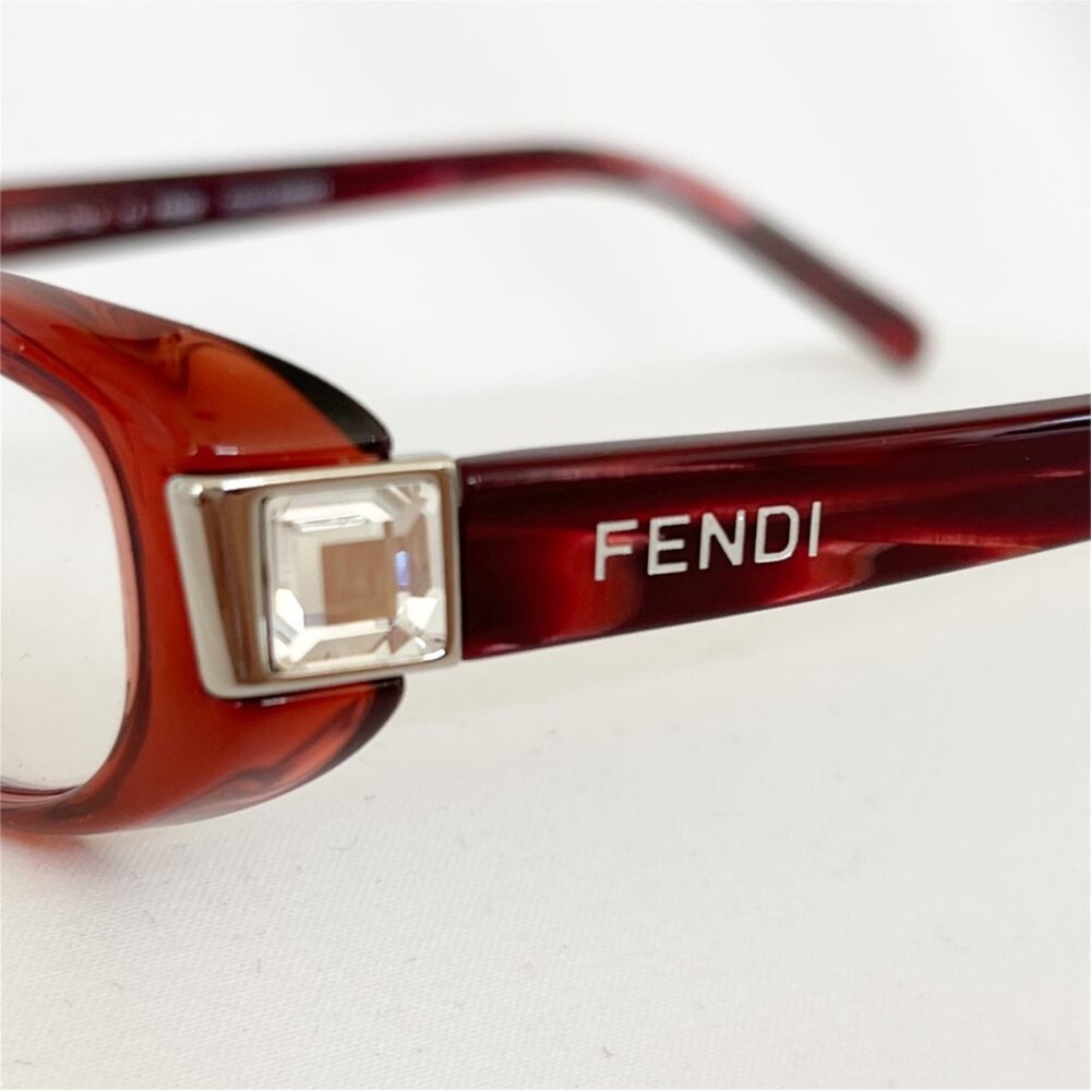 FENDI Eyeglass Frames F666R 603 Womens Burgundy 51x16x135, with unbranded case - Picture 5 of 11